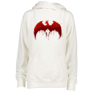 Dragon Age Ii Blood Dragon V1 Womens Funnel Neck Pullover Hood