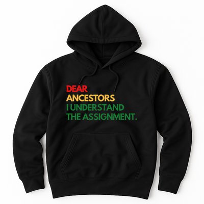 Dear Ancestors I Understand The Assignment Hoodie