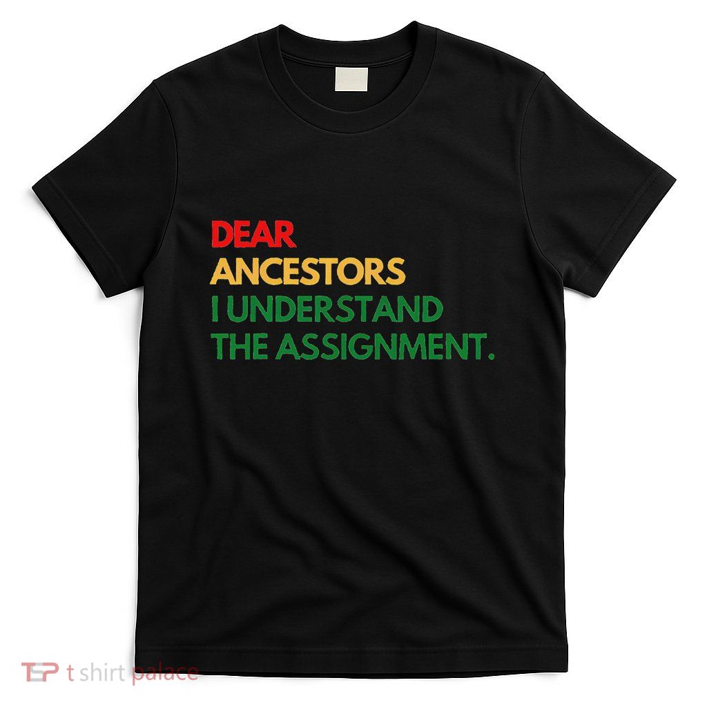 Dear Ancestors I Understand The Assignment T-Shirt