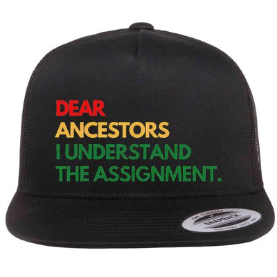 Dear Ancestors I Understand The Assignment Flatbill Hat