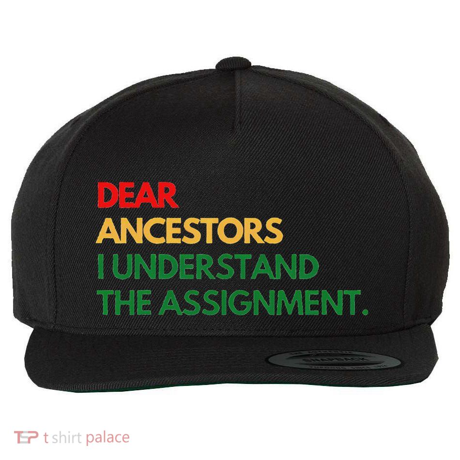 Dear Ancestors I Understand The Assignment Wool Snapback Cap