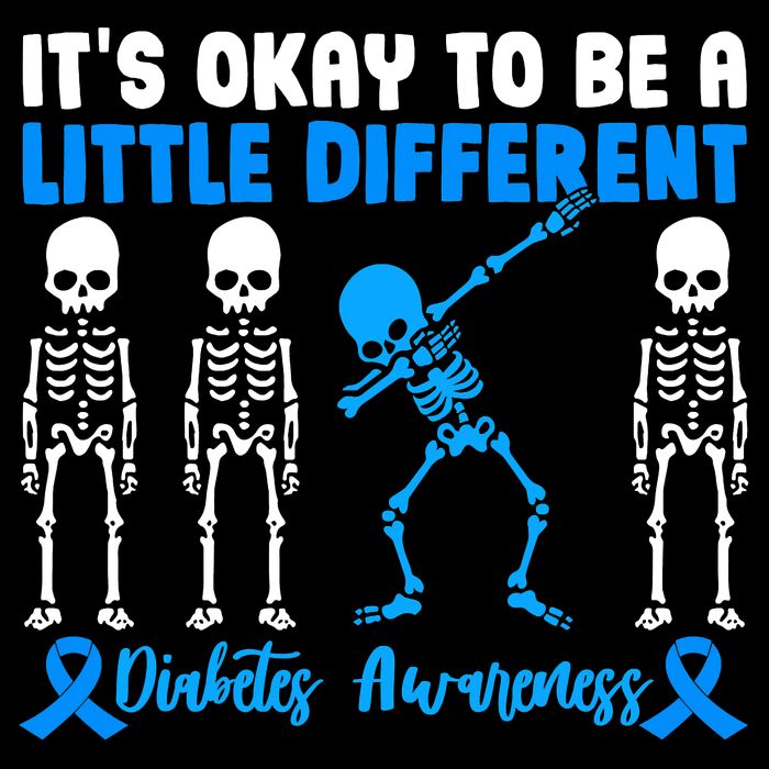 Diabetes Awareness It's Okay To Be A Different Cooling Performance Long Sleeve Crew