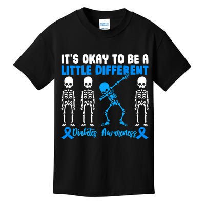 Diabetes Awareness It's Okay To Be A Different Kids T-Shirt