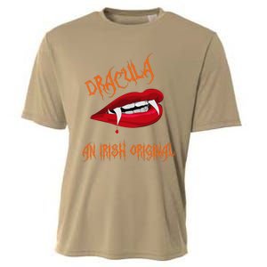 Dracula An Irish Original Spooky Halloween Vampire Fangs Cooling Performance Crew T-Shirt