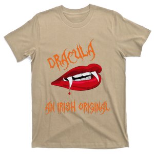 Dracula An Irish Original Spooky Halloween Vampire Fangs T-Shirt