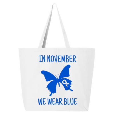 Diabetes Awareness In November We Wear Blue 25L Jumbo Tote