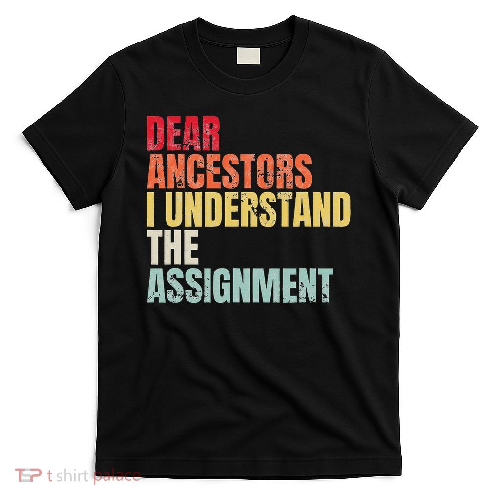 Dear Ancestors I Understand The Assignment T-Shirt