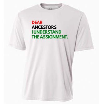 Dear Ancestors I Understand The Assignment Cooling Performance Crew T-Shirt