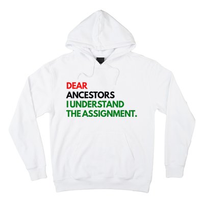 Dear Ancestors I Understand The Assignment Hoodie