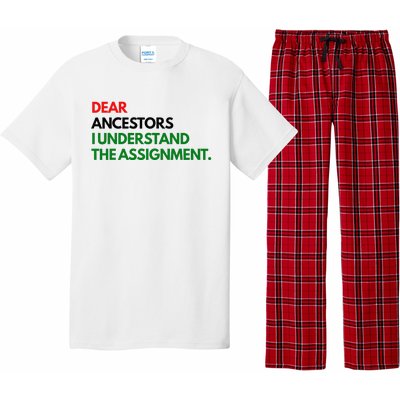 Dear Ancestors I Understand The Assignment Pajama Set