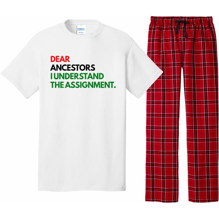 Dear Ancestors I Understand The Assignment Pajama Set