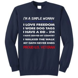 DD-214 Alumni In Black US Military Veteran Retired Tall Sweatshirt