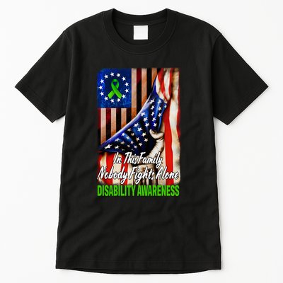 DISABILITY Awareness In This Family Nobody Fights Alone Classic Tall T-Shirt