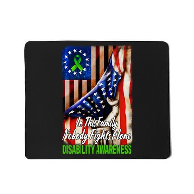 DISABILITY Awareness In This Family Nobody Fights Alone Classic Mousepad