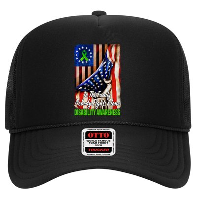 DISABILITY Awareness In This Family Nobody Fights Alone Classic Trucker Hat