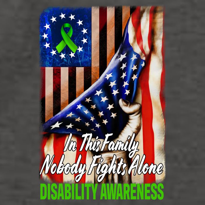 DISABILITY Awareness In This Family Nobody Fights Alone Classic Vector Backpack