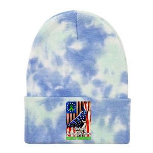 DISABILITY Awareness In This Family Nobody Fights Alone Classic Tie Dye 12in Knit Beanie