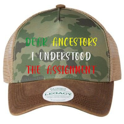 Dear Ancestors I Understood The Assignment Juneteenth Legacy Tie Dye Trucker Hat