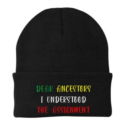 Dear Ancestors I Understood The Assignment Juneteenth Beanie