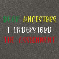 Dear Ancestors I Understood The Assignment Juneteenth Cotton Canvas Backpack