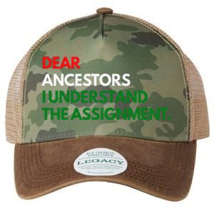 Dear Ancestors I Understand The Mission Legacy Tie Dye Trucker Hat