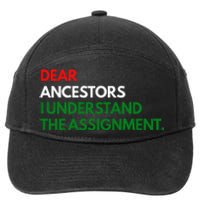 Dear Ancestors I Understand The Mission 7-Panel Snapback Hat