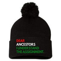 Dear Ancestors I Understand The Mission Pom Pom 12in Knit Beanie