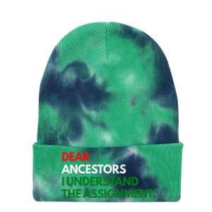 Dear Ancestors I Understand The Mission Tie Dye 12in Knit Beanie