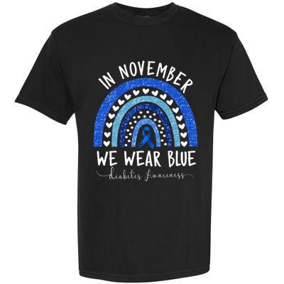 Diabetes Awareness In November We Wear Blue Garment-Dyed Heavyweight T-Shirt