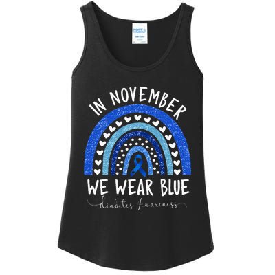 Diabetes Awareness In November We Wear Blue Ladies Essential Tank