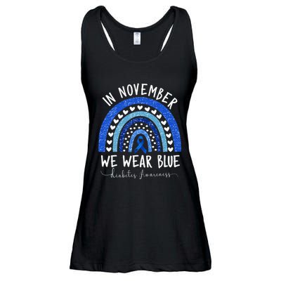 Diabetes Awareness In November We Wear Blue Ladies Essential Flowy Tank