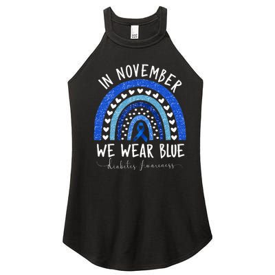 Diabetes Awareness In November We Wear Blue Women’s Perfect Tri Rocker Tank