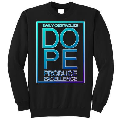 Daily Obstacles Produce Excellence DOPE Sweatshirt