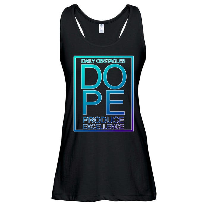 Daily Obstacles Produce Excellence DOPE Ladies Essential Flowy Tank