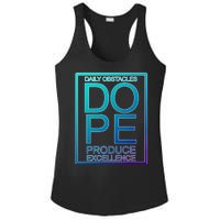 Daily Obstacles Produce Excellence DOPE Ladies PosiCharge Competitor Racerback Tank