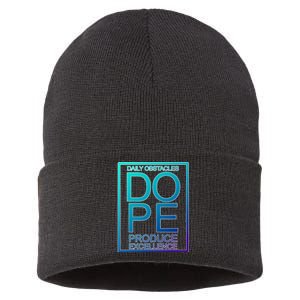 Daily Obstacles Produce Excellence DOPE Sustainable Knit Beanie