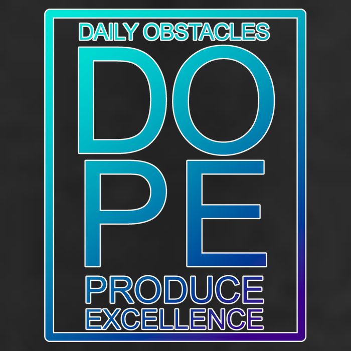 Daily Obstacles Produce Excellence DOPE Golf Towel