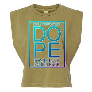 Daily Obstacles Produce Excellence DOPE Garment-Dyed Women's Muscle Tee