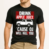 Drink Apple Juice Cause OJ Will Kill You Cooling Performance Crew T-Shirt