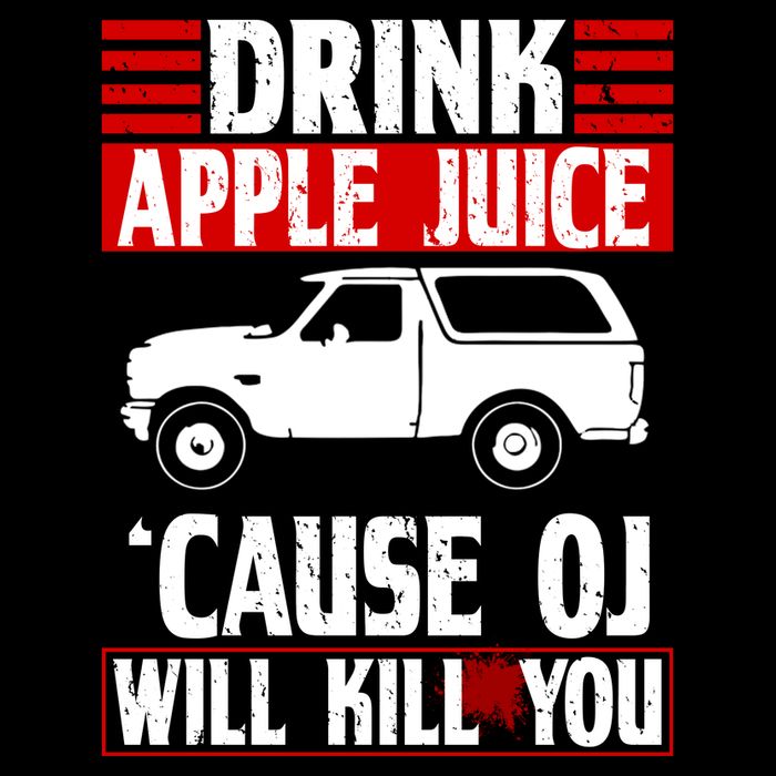Drink Apple Juice Cause OJ Will Kill You Cropped Pullover Crew