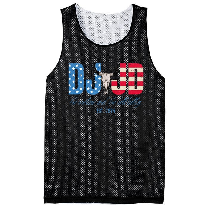 Dj And Jd The Outlaw And The Hillbilly Est 2024 Mesh Reversible Basketball Jersey Tank