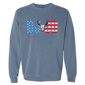 Dj And Jd The Outlaw And The Hillbilly Est 2024 Garment-Dyed Sweatshirt