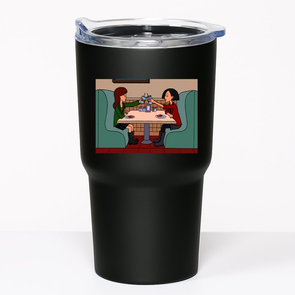 Daria And Jane Pizza Time Tumbler