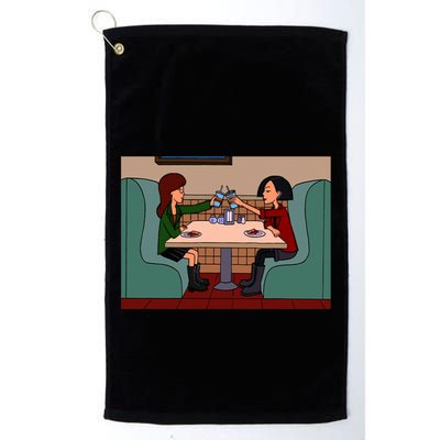Daria And Jane Pizza Time Golf Towel