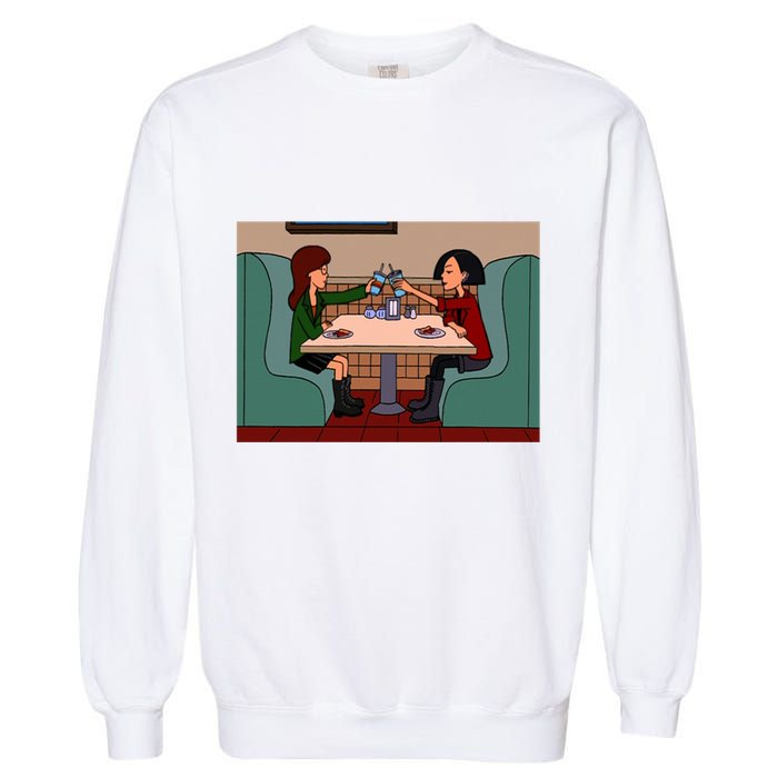 Daria And Jane Pizza Time Garment-Dyed Sweatshirt