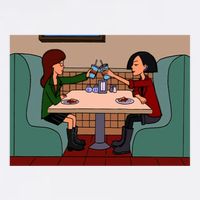 Daria And Jane Pizza Time Garment-Dyed Sweatshirt