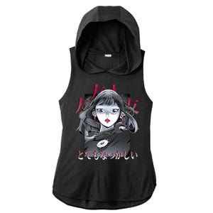 Dramatic Anime Japanese Ladies PosiCharge Tri-Blend Wicking Draft Hoodie Tank