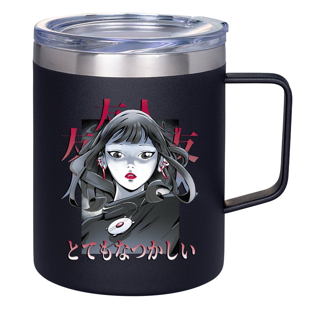 Dramatic Anime Japanese 12oz Stainless Steel Coffee Mug