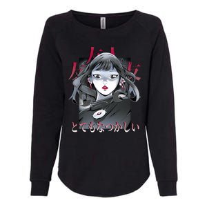 Dramatic Anime Japanese Womens California Wash Sweatshirt