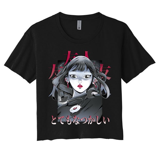 Dramatic Anime Japanese Crop Top